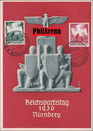 Propaganda Karte: Reichsparteitag 1936 Nürnberg