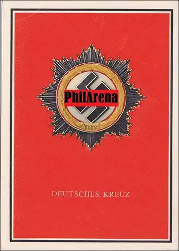 Propaganda Karte: Kriegsorden Deutsches Kreuz in Gold oder Silber