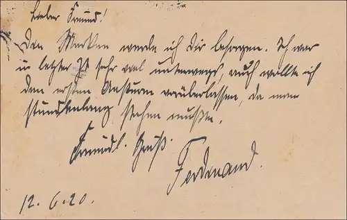 Sarre: Gentralgebiet: Germania de Sarrebruck à Bickelheim 1920