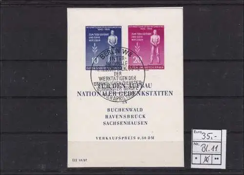 DDR: Block 11, Sonderstempel