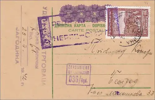 Serbie: Tout ce qui est englouti, Censuré en 1942