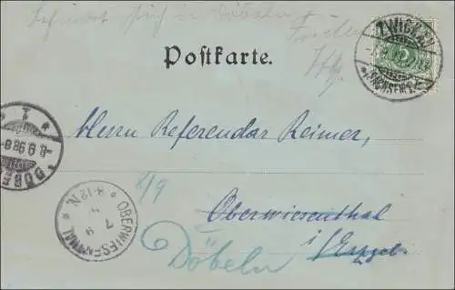 Ansichtskarte AK: Zwickau i.S.  1898