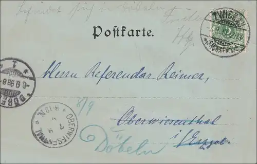 Carte AK: Zwickau i.S. 1898