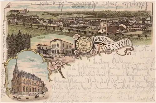 Carte AK: Grousse de vin de Ross 1898