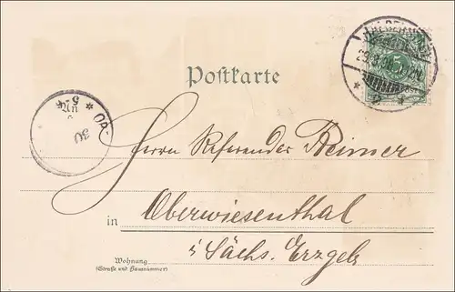 Carte AK: Gruss de Halberstadt 1898