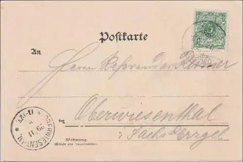 Carte AK: Gruss de Hambourg 1898