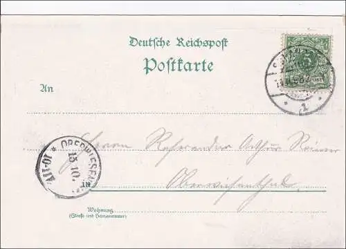 Carte AK: Grüss de la Suisse 1898
