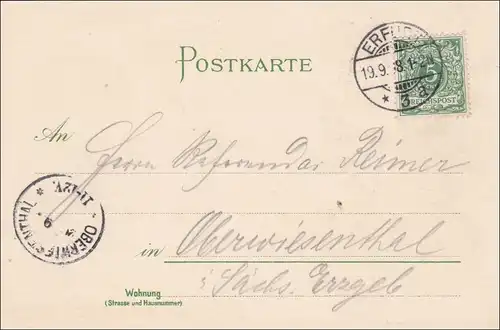 Ansichtskarte AK: Gruss aus Erfurt 1898, Glocke