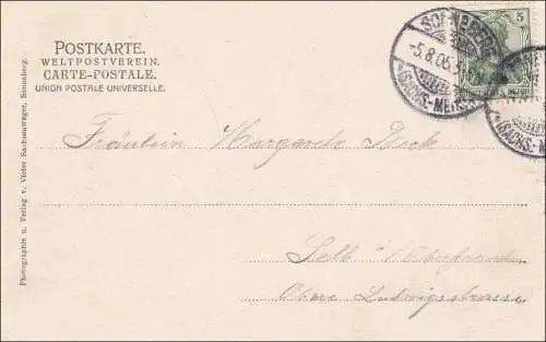 Carte AK: Sonneberg S.M. 1905