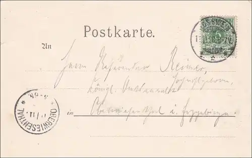 1898 Ansichtskarte AK: Gruss aus Rosswein