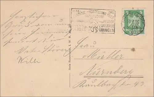 Carte de vue AK: Düsseldorf Gesolei, Tour de transport, tour d'entraînement des pompiers 1926