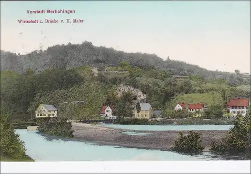 Ansichtskarte AK: Vorstadt Berlichingen 1909