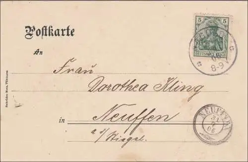 Carte AK: Nagold 1906