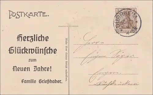 Carte AK: Bad Dürrheim, Hotel Krone, 1907