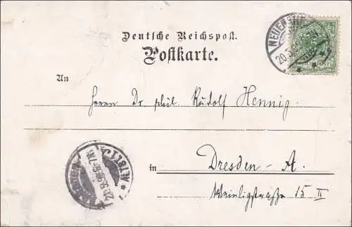 Carte AK: Gruss de Bad Neuenahr 1899