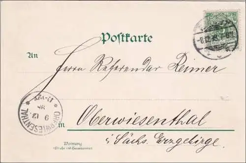 Carte AK: Grass de Erfurt 1898