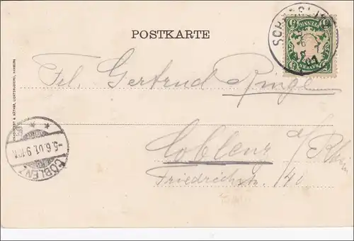 Carte AK: Bamberg 1901