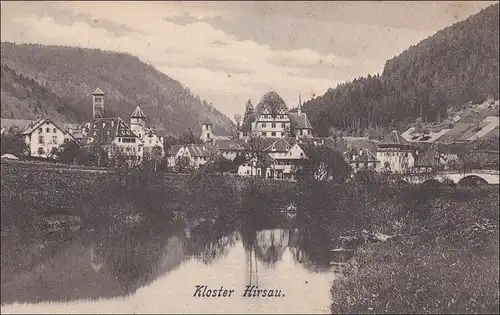 Ansichtskarte: Hirsau-Darmsheim von Böblingen nach Brettheim 1906
