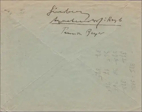 Frais payés: Lettre d'Agnetendorf 1923 à Berlin