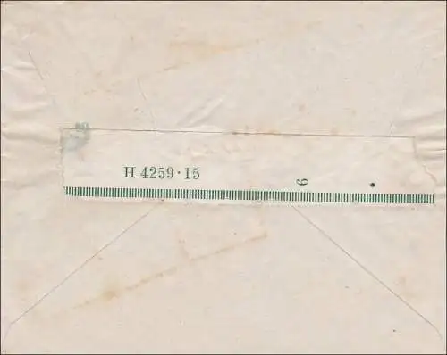 Bahnpost: Zugstempel Waldshut-Immendingen1917, Rückseitiger Verschluss 