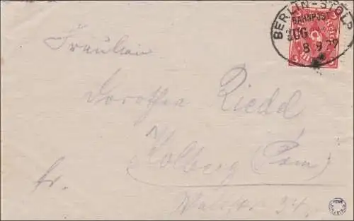 Poste ferroviaire: Lettre avec cachet de train Berlin-Stolp 1929