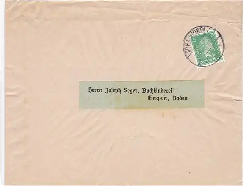 Perfin: Brief aus Donauwörth, L.A.
