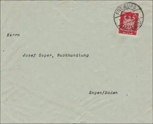 Perfin: Lettre de Fribourg 1925, I-I