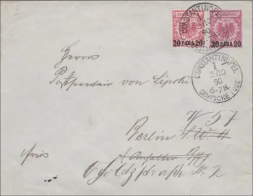 Turquie: Tout - Lettre de Constantinople à Berlin en 1890
