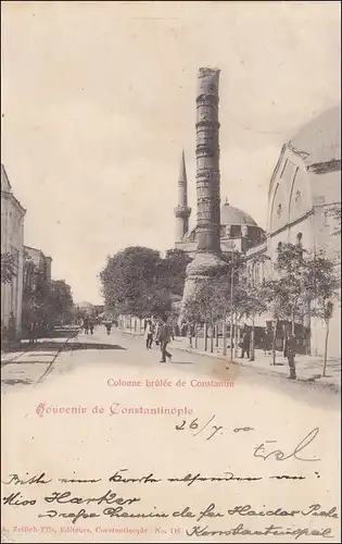 Türkei: Ansichtskarte Constantinopel nach Wien 1900