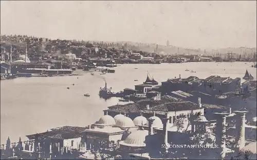 Turquie: Carte de Constantinople après Bayreuth