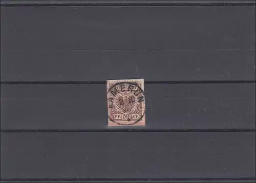 Kamerun: V50 auf Briefausschnitt mit Stempel Kamerun 1896