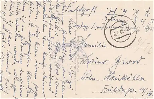 Gdansk: Carte postale de la paroisse en 1942