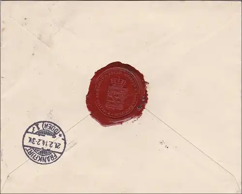 Meiningen, Duchesse, sceau du duc 1941 à Francfort