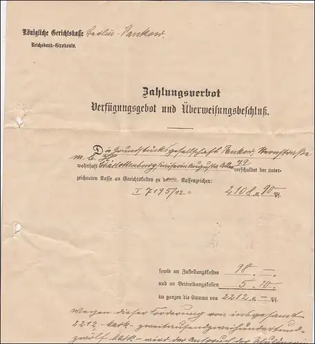 Enquête sur les frais de justice Berlin 1913, Pankow