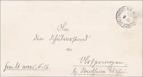 Dermbach/Feldabahn 1900 vers Ostheim