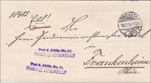 Staatsanwaltschaft Eisenach 1908 nach Frankenheim
