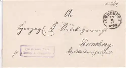 L'appel d'Ohrdwürde après Tenneberg 1885