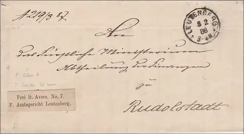 Cour de district 1888 Liebenberg après Rudolstadt