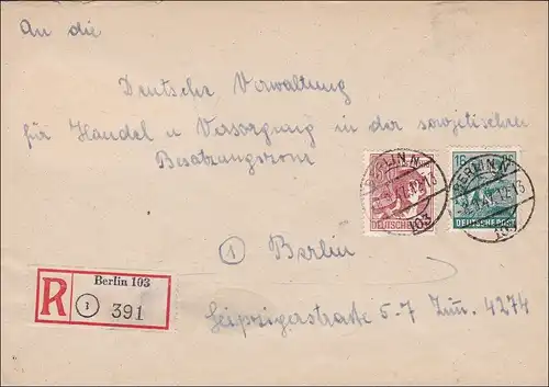 Einschreiben Berlin 1947