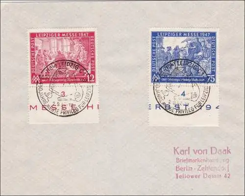 Brief Leipzig - Sonderstempel 1947 nach Berlin