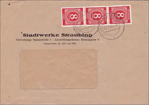 Stadtwerke Straubing 1946, MiNr. 917I