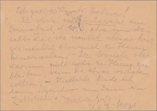 SBZ: Assise complète Magdeburg 1950 vers Berlin - Volksstässe Stamp, P36/03