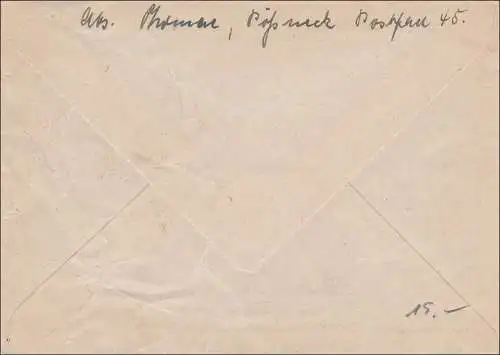 SBZ: Brief von Pößneck 1948 mit Sonderstempel