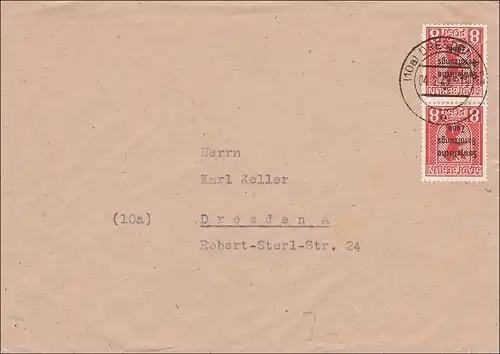 SBZ: Brief aus Dresden 1949