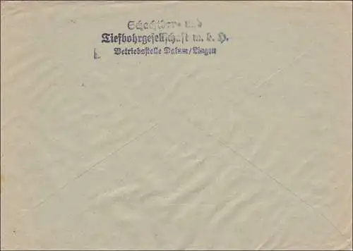 BiZone: Lettre de Dalum/Lingen à Celle 1946