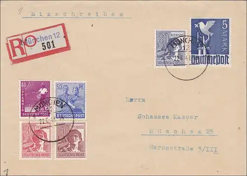 BiZone:  1949 Einschreiben aus München