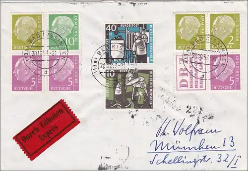 Eilboten Brief von München 1957