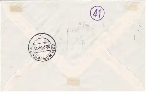 Eilboten Brief 1954 von München 
