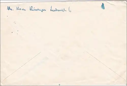 Brief aus Bad Kissingen mit Sonderstempel 1950