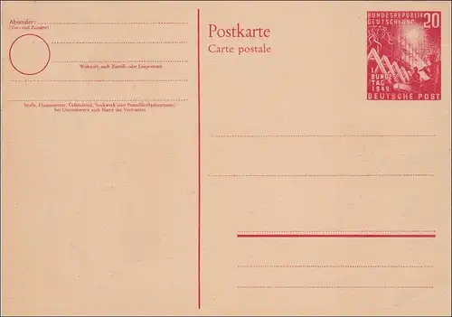 Ganzsache - Postkarte